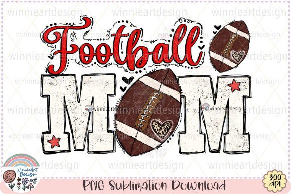 Download Football Mom Retro Sublimation Grunge - Football Collection