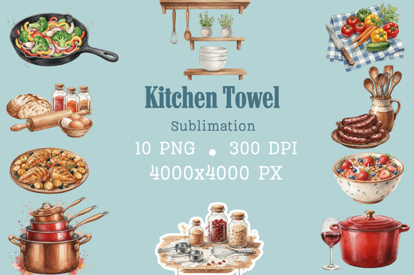 Download Watercolor Cooking &amp; Food Clipart PNG - Clipart Collection