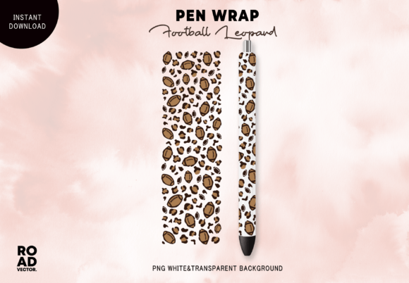Download American Football Leopard Pen Wrap - Football Collection